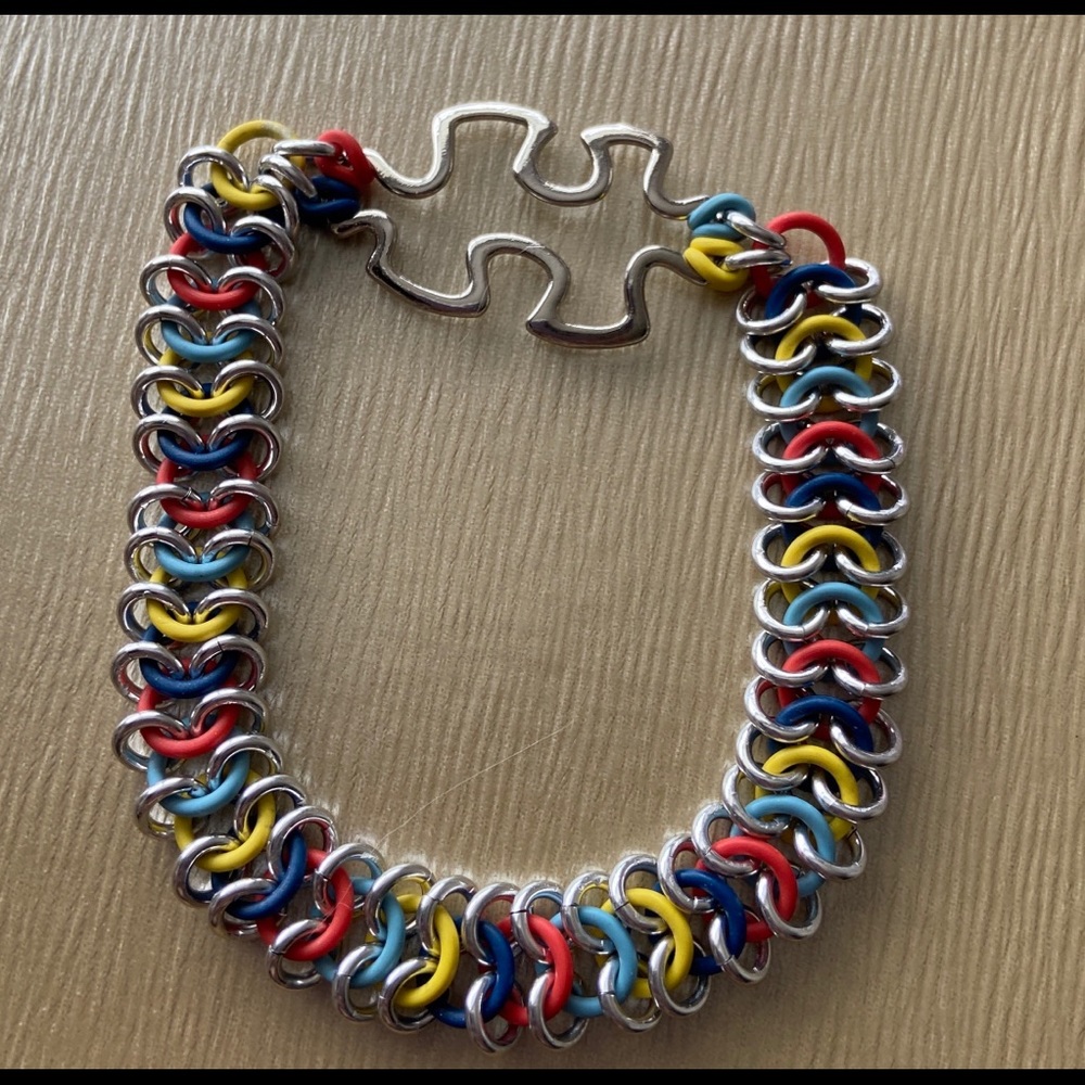 Autism awareness puzzle piece bracelet